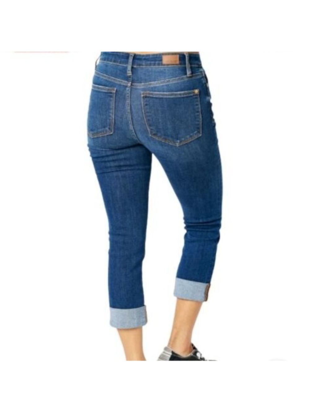 Judy Blue Blue Skinny Fit Capri Jeans 30 Dark Wash Stretchy - Picture 2 of 15